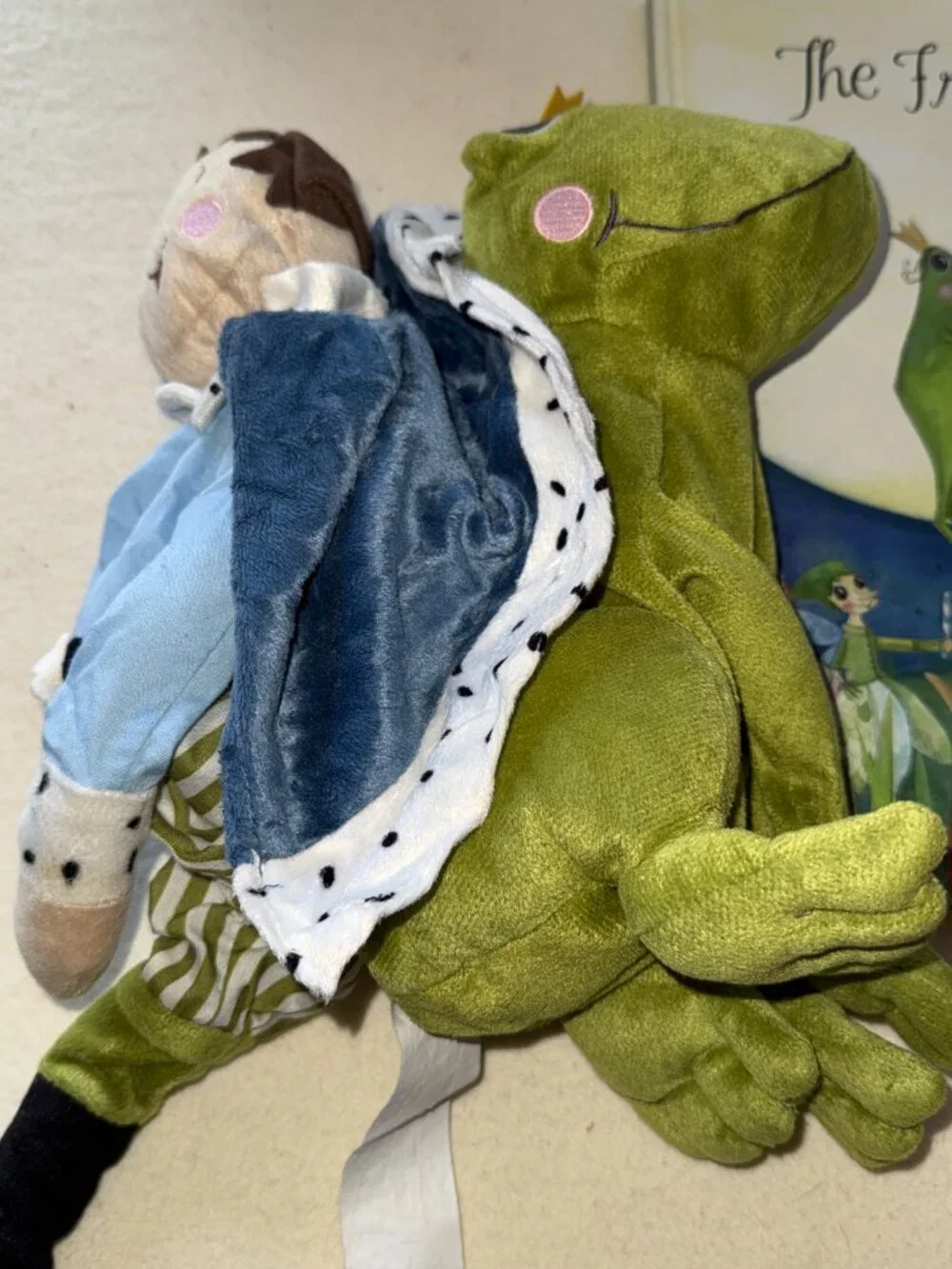 3pc IKEA Frog Prince Plush Toy KVACK Princess Doll 2-in-1 Stuffed Animal wBOOK